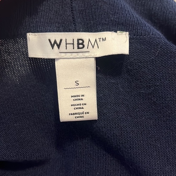 WHITE HOUSE BLACK MARKET Womens Navy Blue Cardigan - Picture 4 of 5